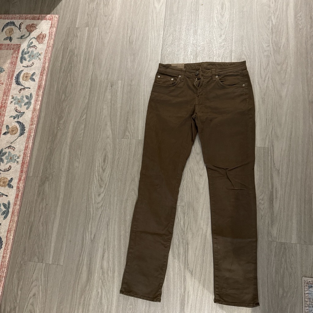 Brown J Brand Kane Slim Straight Jeans 31x34